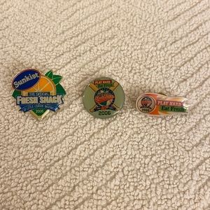 2006 Vintage Little League World Series 3  Collector Pins: 2 Subway 1 Sunkist